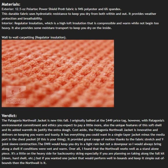 Patagonia Softshell Northwall Jacket - Picture 6 of 6